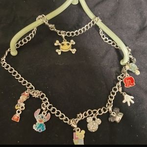 2 Disney Necklacea with charms